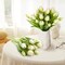 Tulips Artificial Flowers Bulk Faux Bouquets 12” Stems Fake Flowers Wedding Centerpiece Decoration Office Indoor Home Decor, 14 pcs